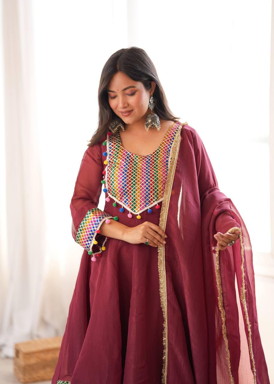 Designer Tulip Dhoti with Flared Top