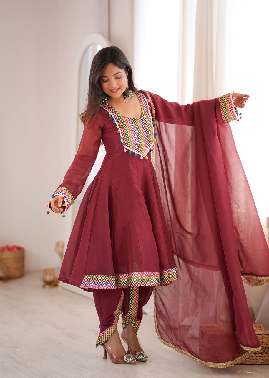 Designer Tulip Dhoti with Flared Top