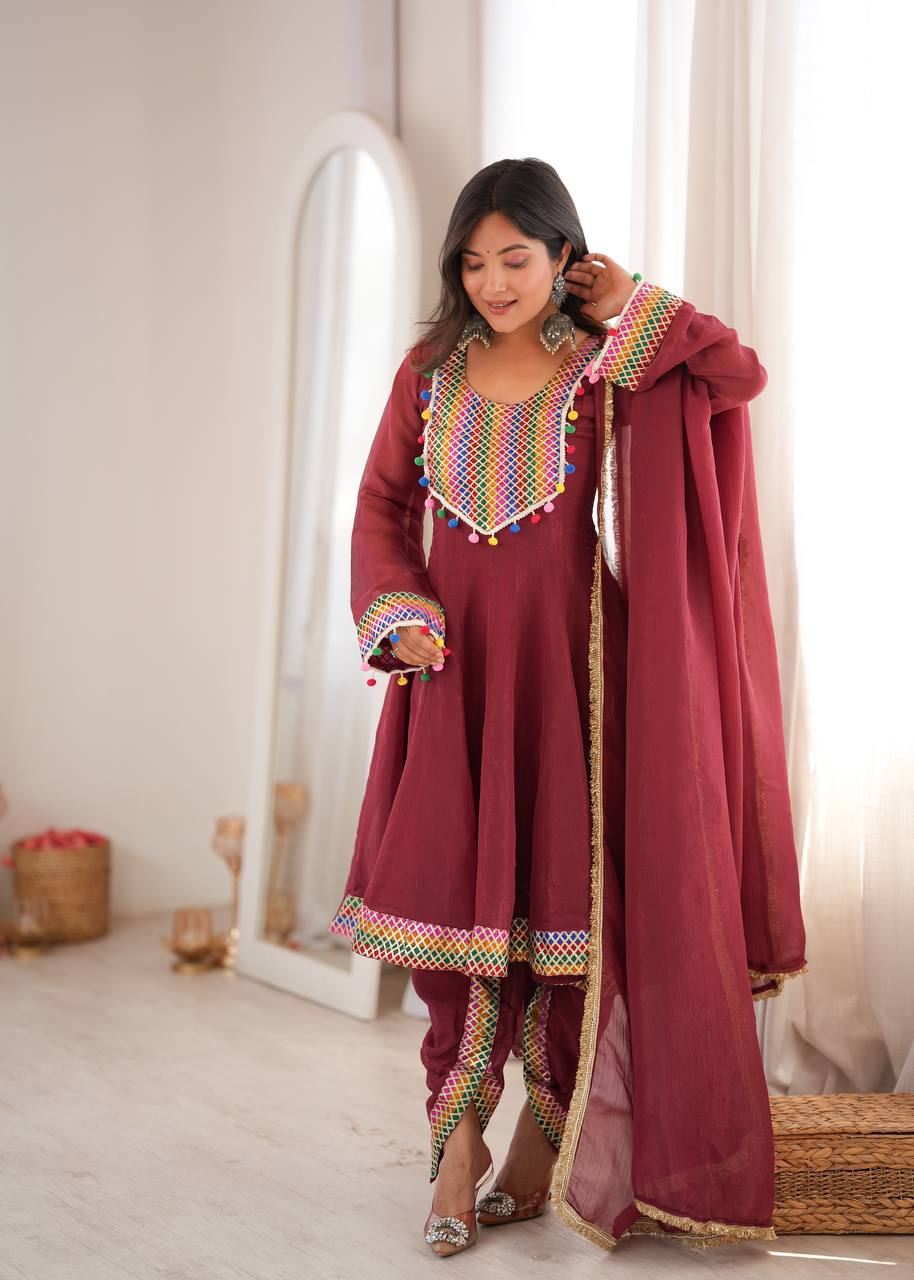 Designer Tulip Dhoti with Flared Top