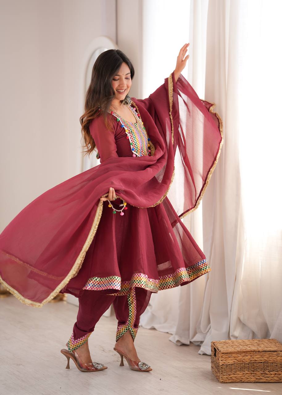 Designer Tulip Dhoti with Flared Top