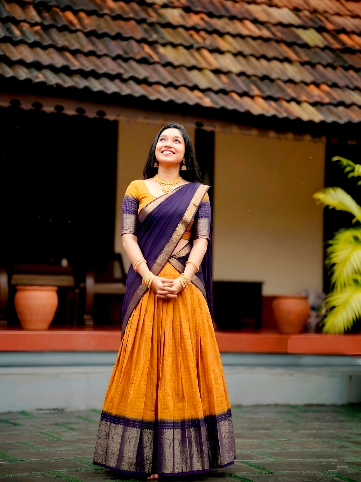 Dola Chex Zari Weaving Lehenga Choli with Georgette Dupatta