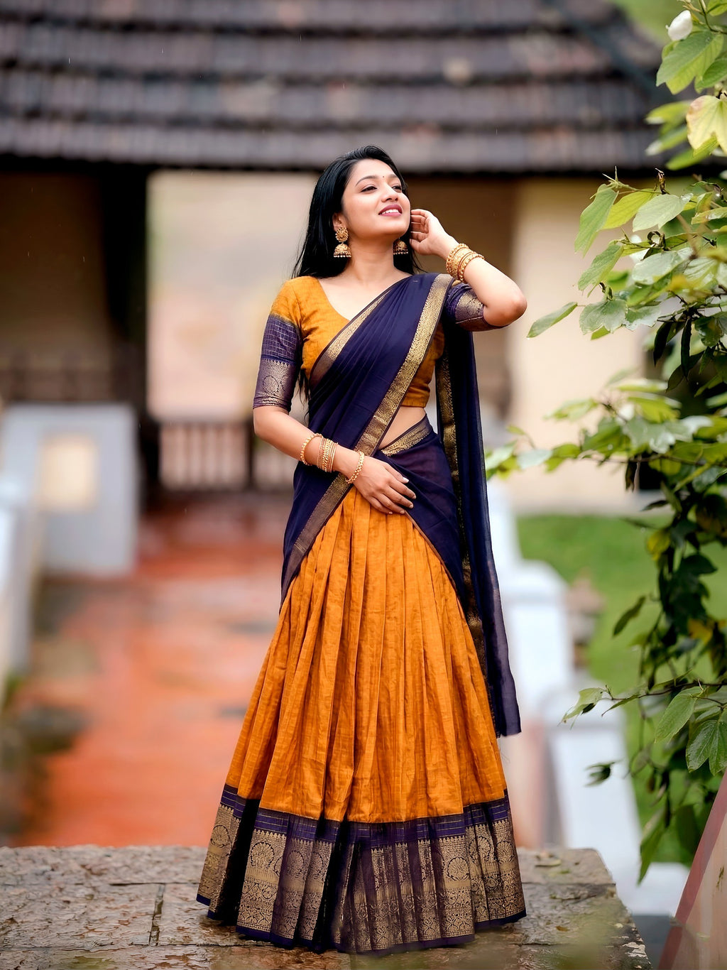 Dola Chex Zari Weaving Lehenga Choli with Georgette Dupatta