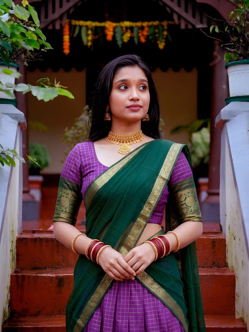 Dola Chex Zari Weaving Lehenga Choli with Georgette Dupatta
