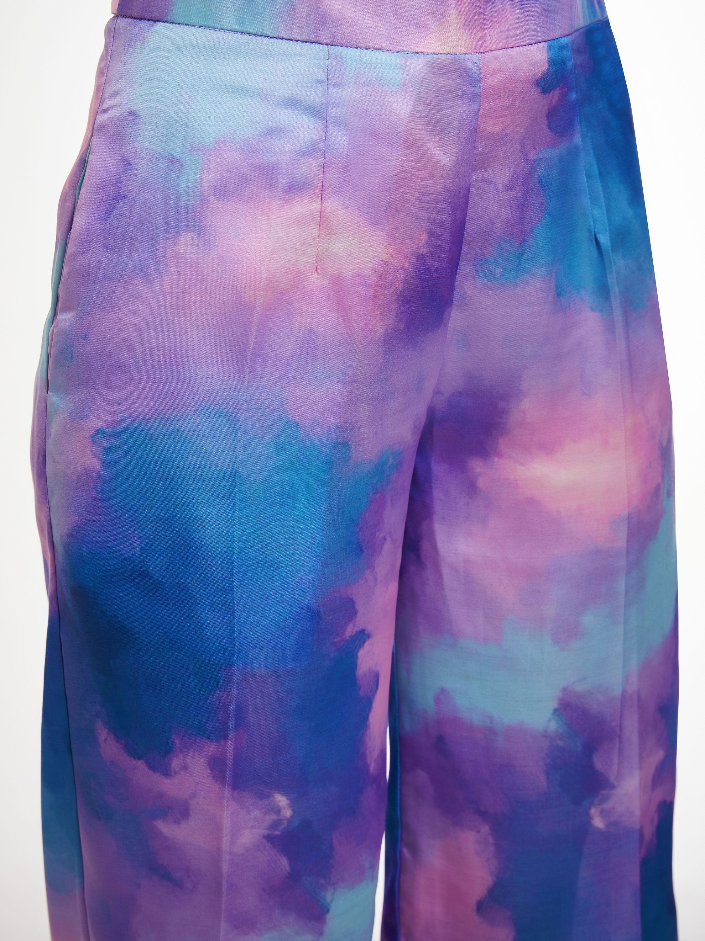 Amazing Multi-Color Shibori Printed Satin Party Wear Co-Ord Set