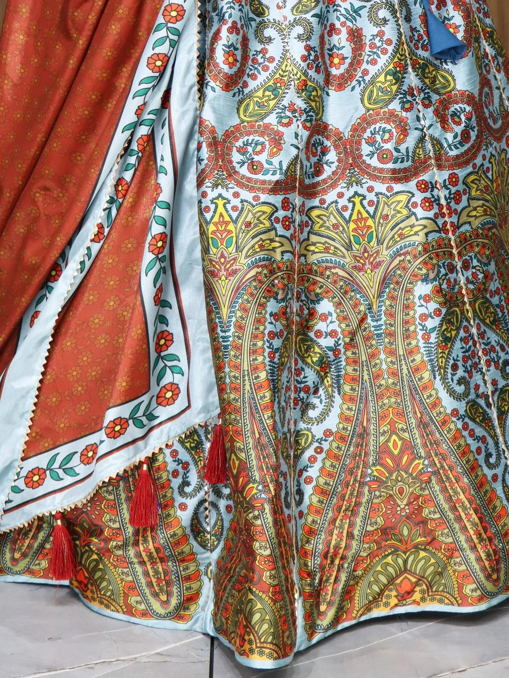 Fabulous Sweet Printed Art Silk Event Wear Lehenga Choli With Dupatta