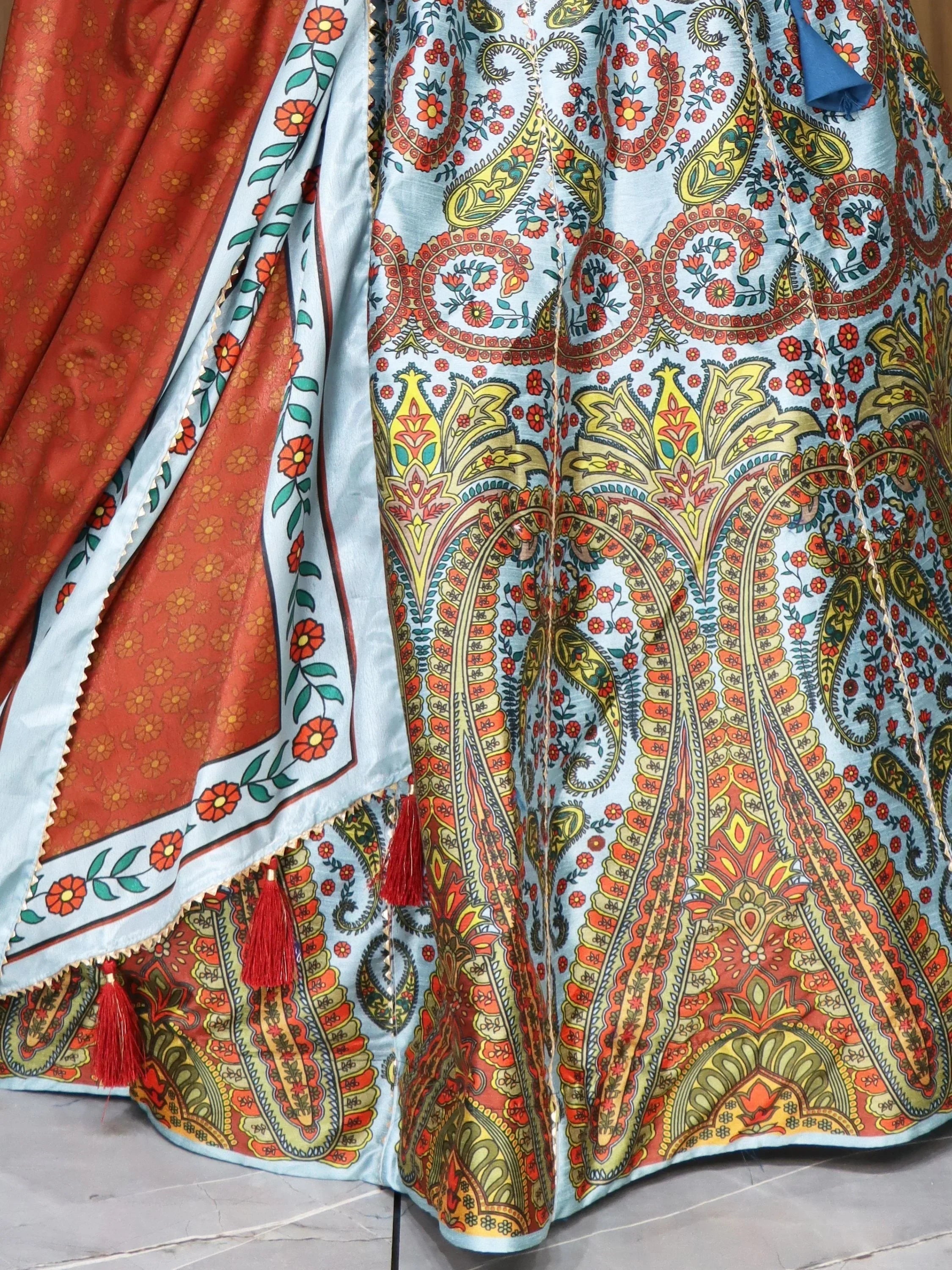 Fabulous Sweet Printed Art Silk Event Wear Lehenga Choli With Dupatta