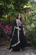 Faux Blooming Gown with Dupatta