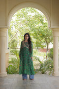 Bandhani Print Faux Georgette Kurti