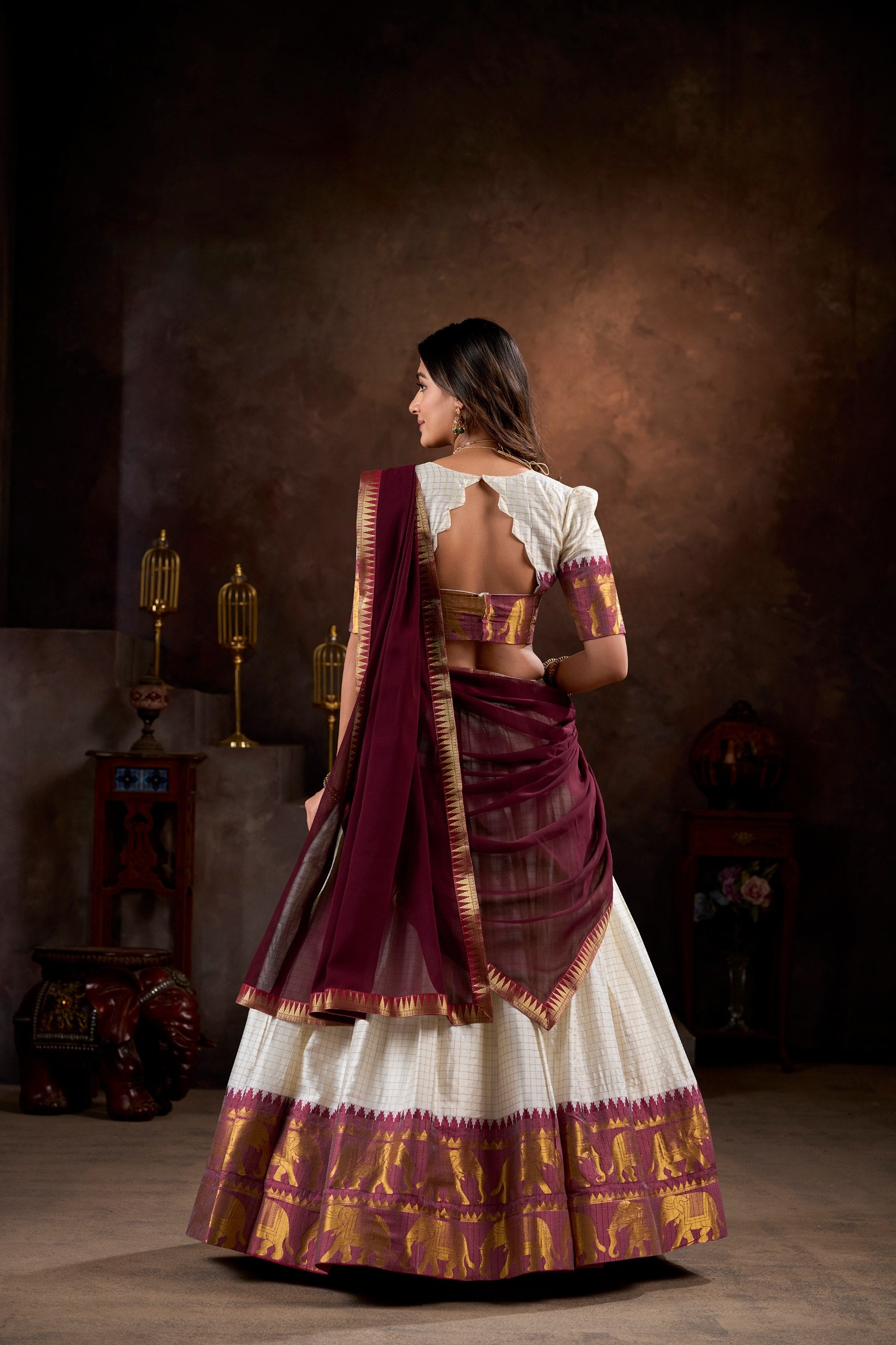 Kalyani Cotton Lehenga Choli with Georgette Dupatta