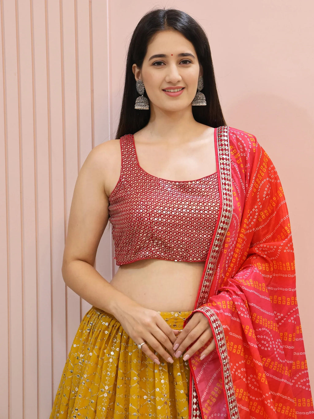 Majestic Yellow Embroidered Traditional Lehenga Choli
