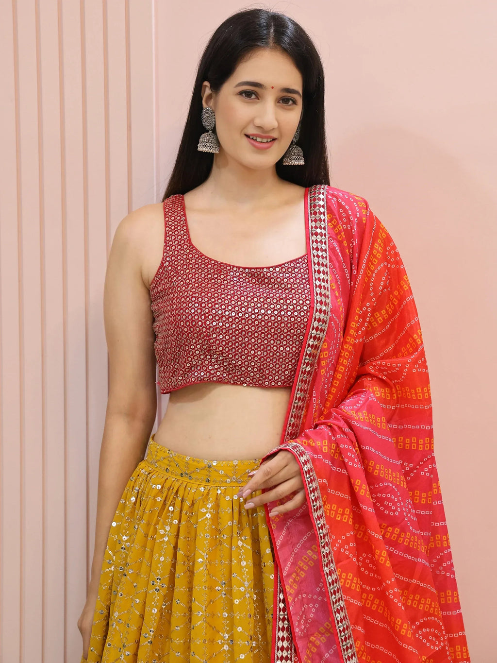 Majestic Yellow Embroidered Traditional Lehenga Choli