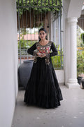 Navratri Special Kutchi Gamthi Embroidered Gown