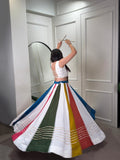 Navratri Special Mirror Work Rayon Lehenga Choli