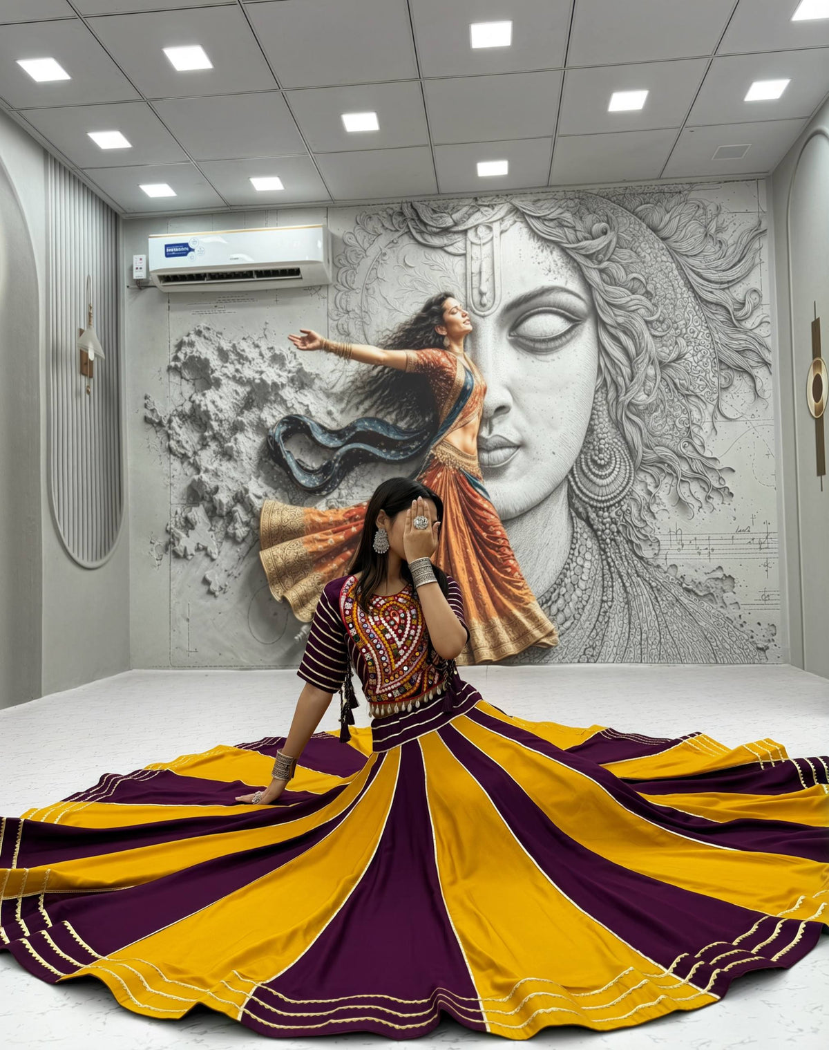Navratri Special Pure Cotton Lehenga Choli with Dupatta