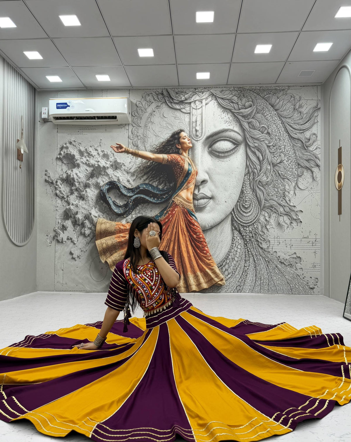 Navratri Special Pure Cotton Lehenga Choli with Dupatta