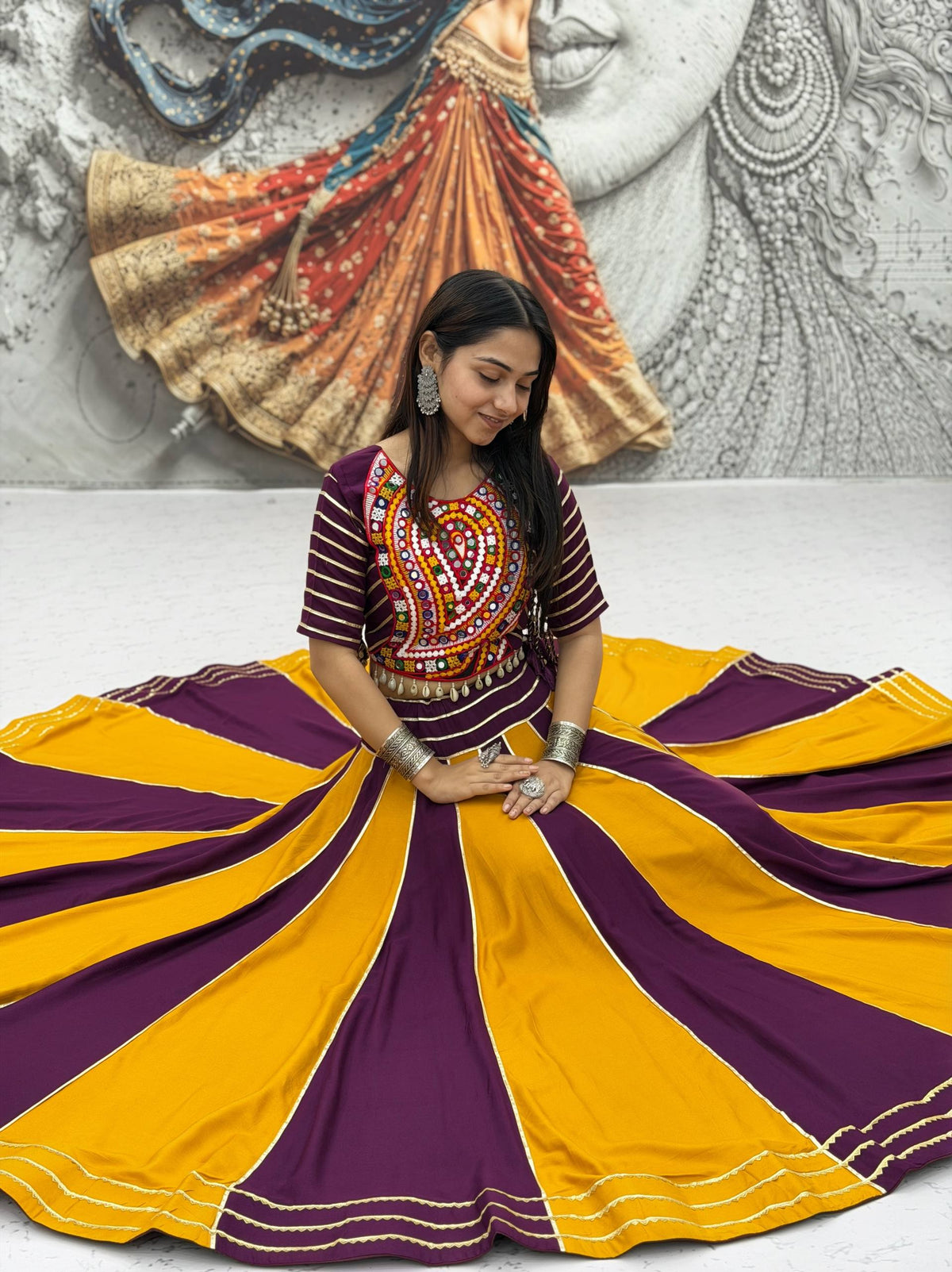 Navratri Special Pure Cotton Lehenga Choli with Dupatta