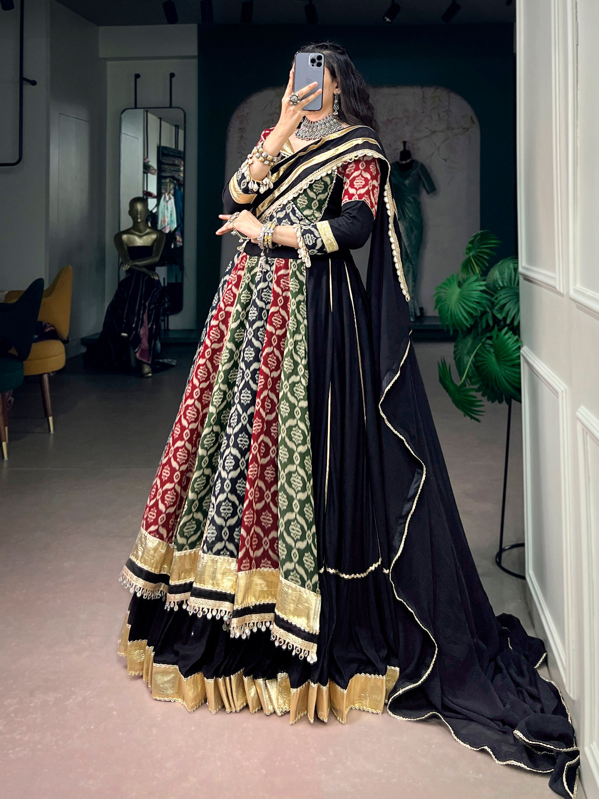Navratri Special Rayon Lehenga Choli with Heritage Prints