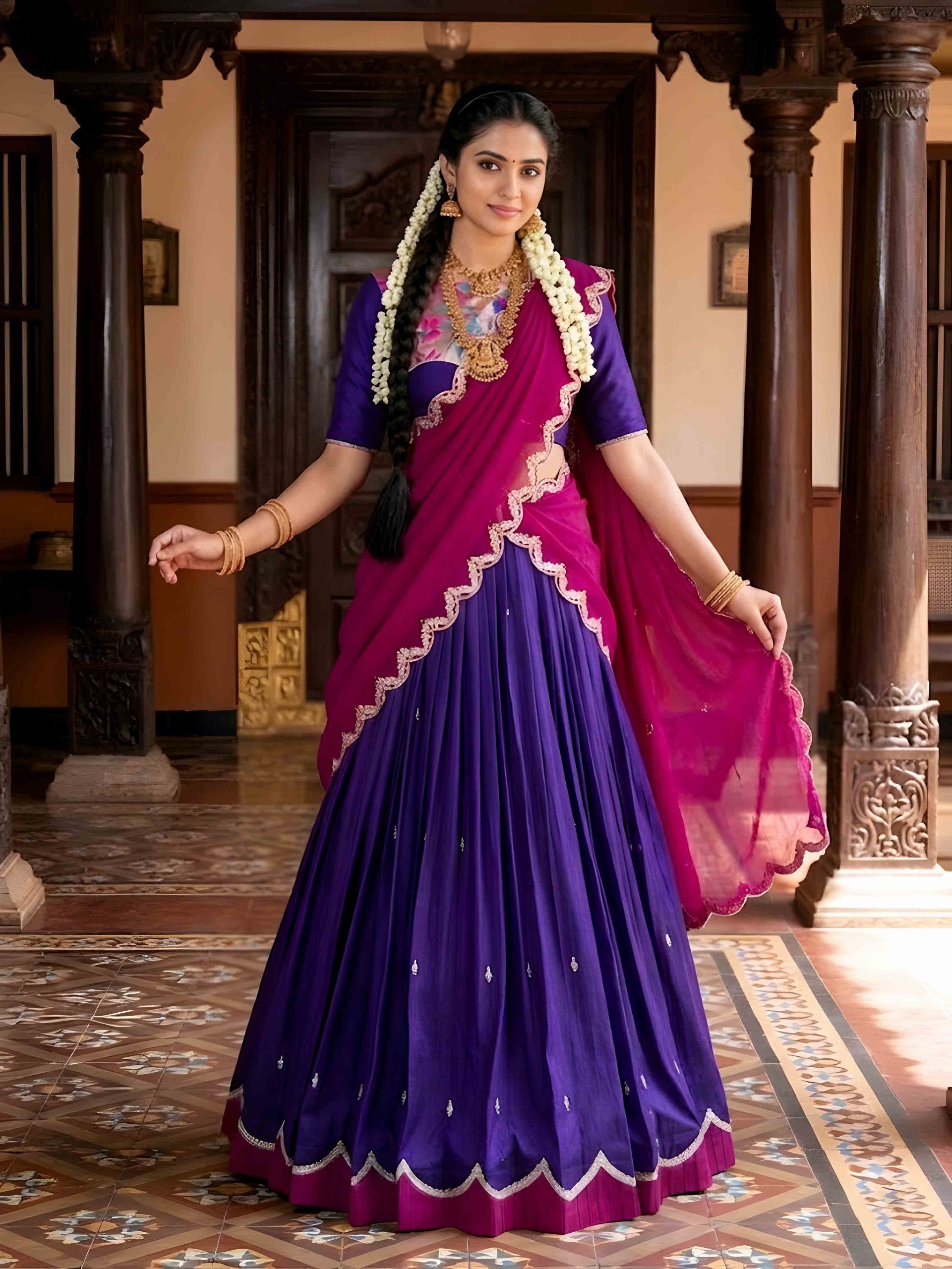 Naysha Sequins and Thread Embroidered Lehenga Choli