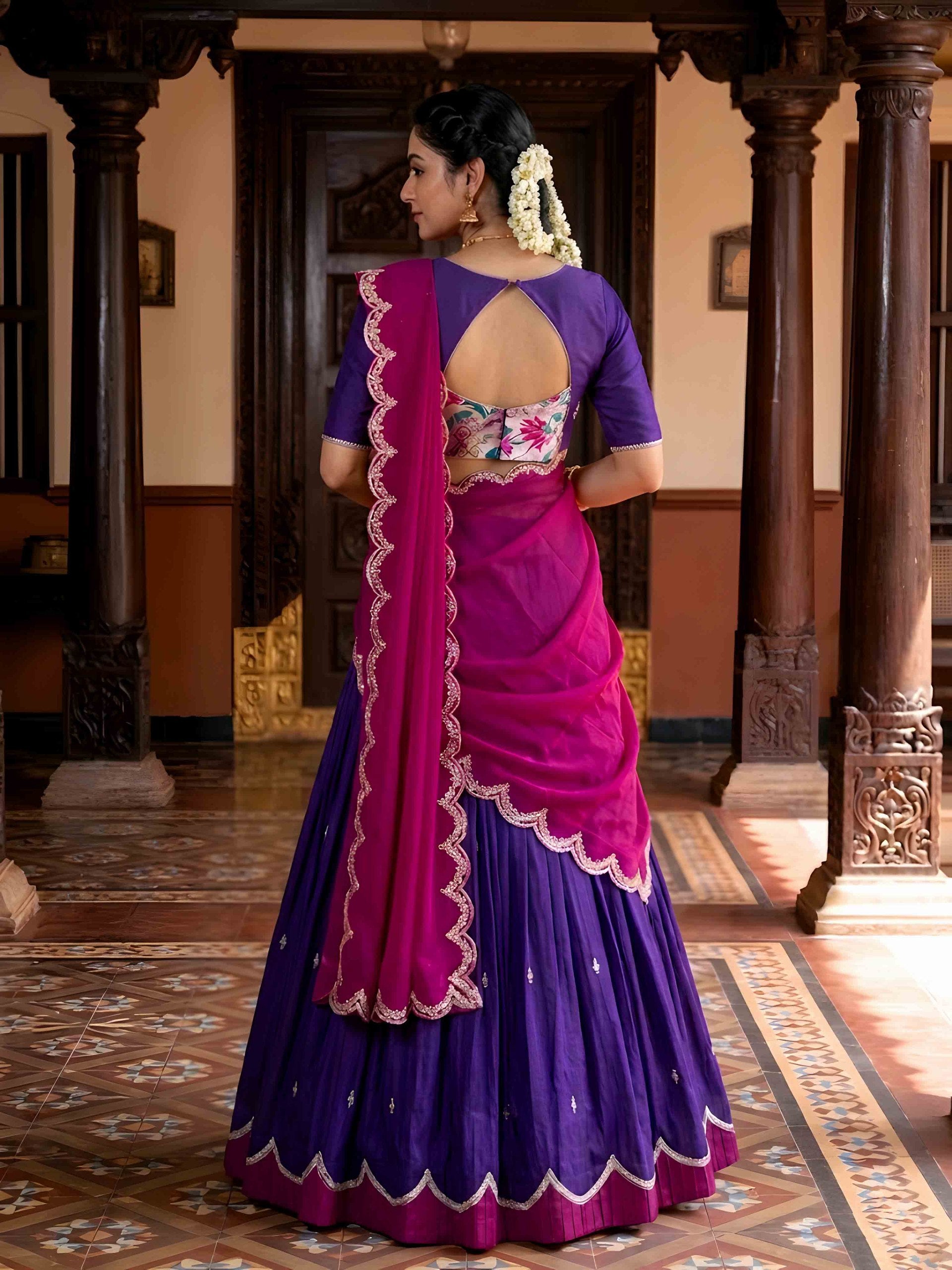Naysha Sequins and Thread Embroidered Lehenga Choli