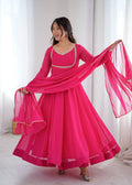 Pink Kalicut Anarkali Suit