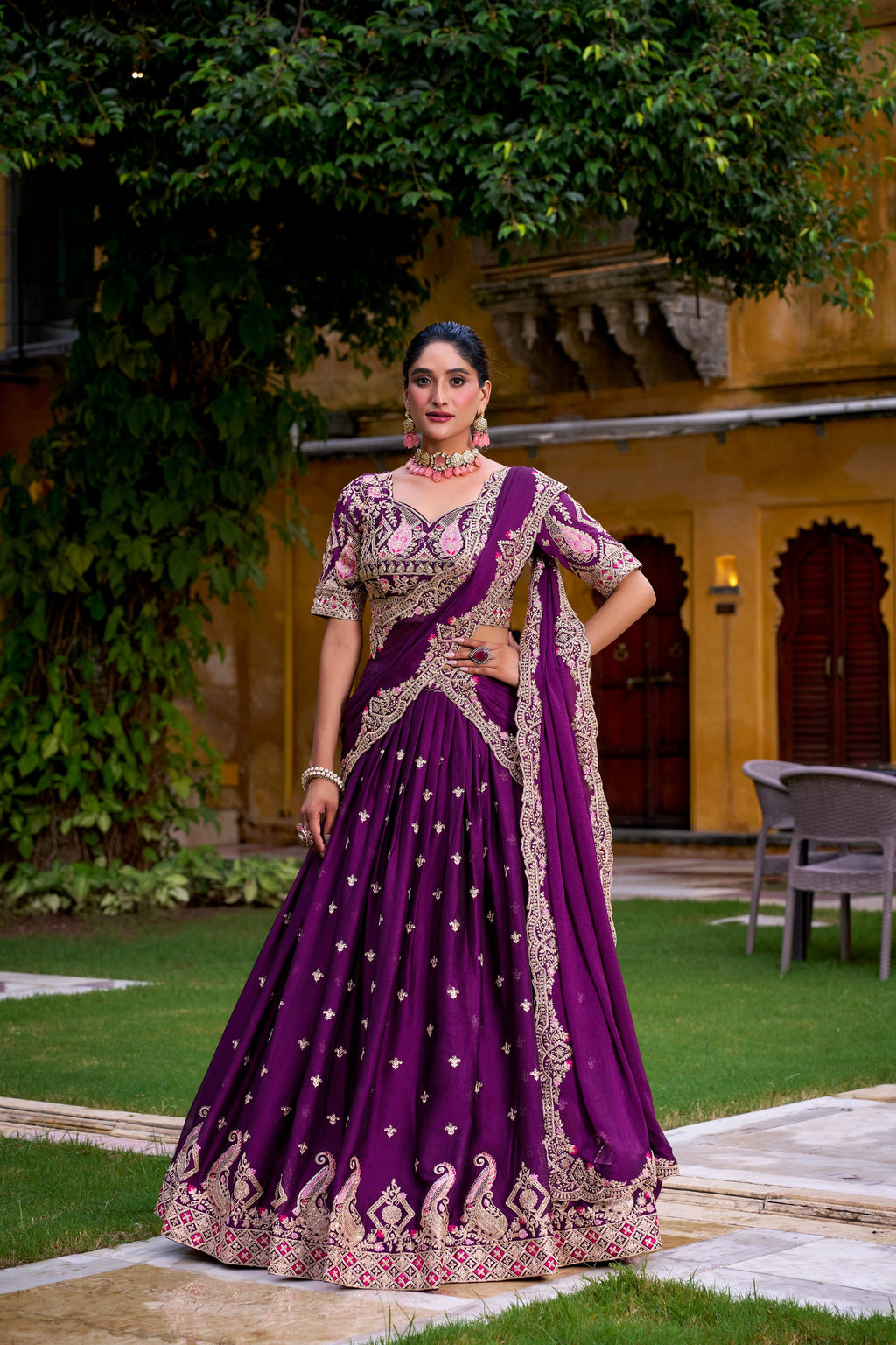 Rangoli Crush Sequins Embroidered Lehenga Choli