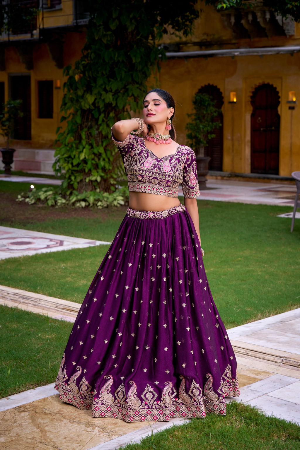 Rangoli Crush Sequins Embroidered Lehenga Choli