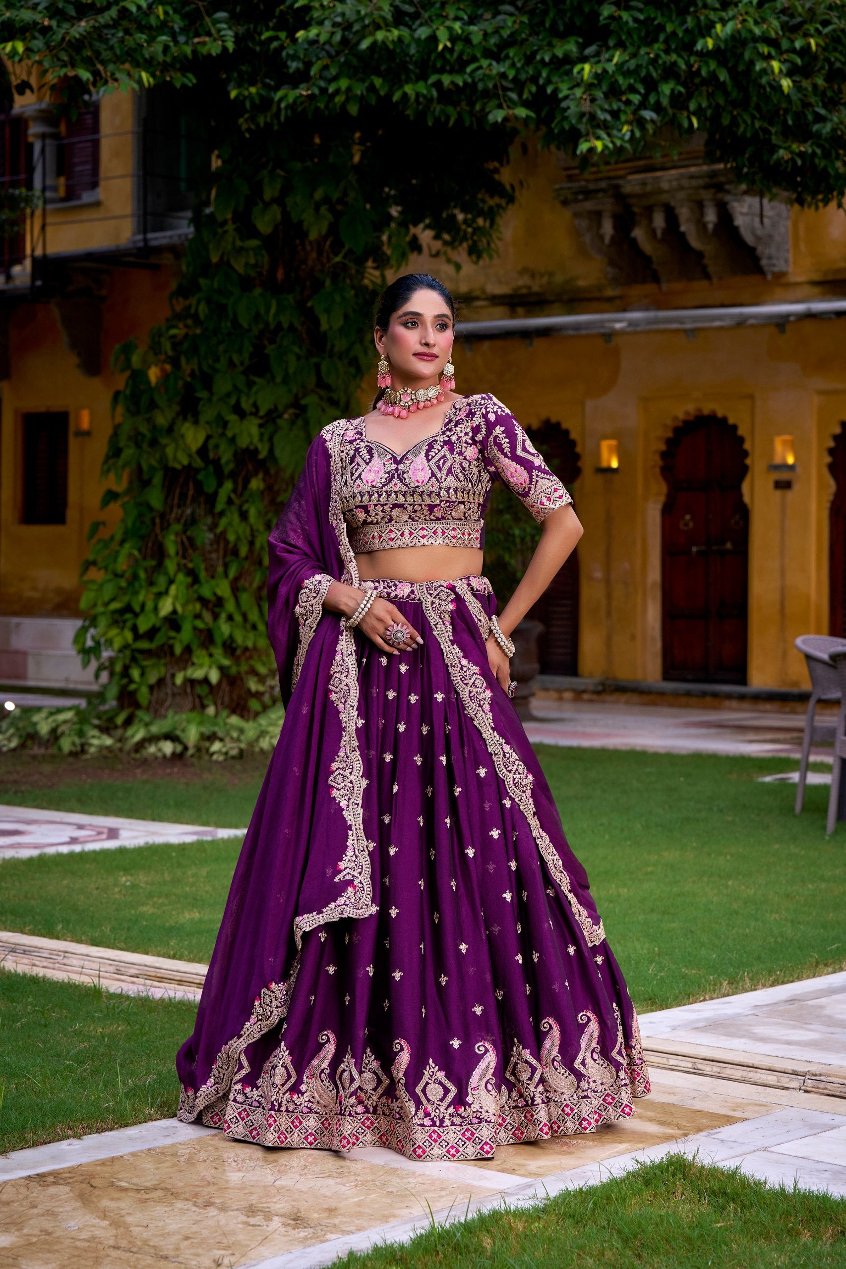 Rangoli Crush Sequins Embroidered Lehenga Choli