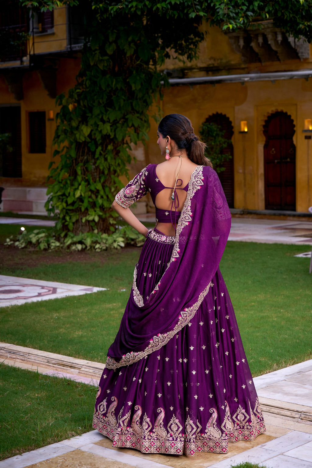 Rangoli Crush Sequins Embroidered Lehenga Choli