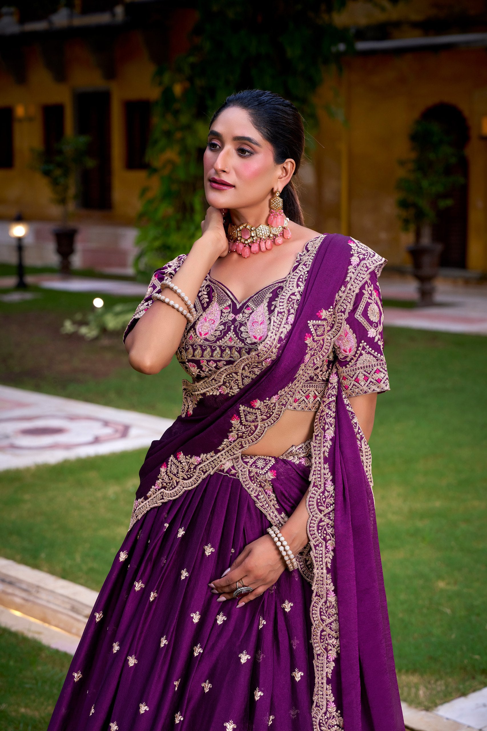 Rangoli Crush Sequins Embroidered Lehenga Choli