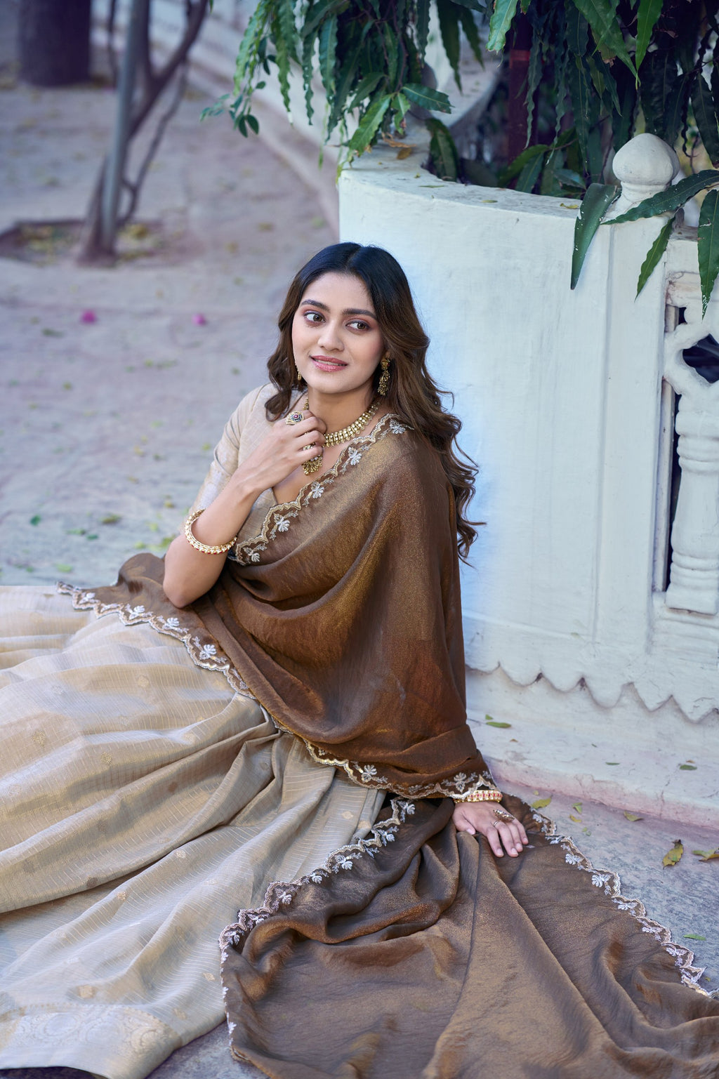 Shreevani Chinon Checks Lehenga Choli