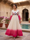 Star Georgette Embroidered Gown