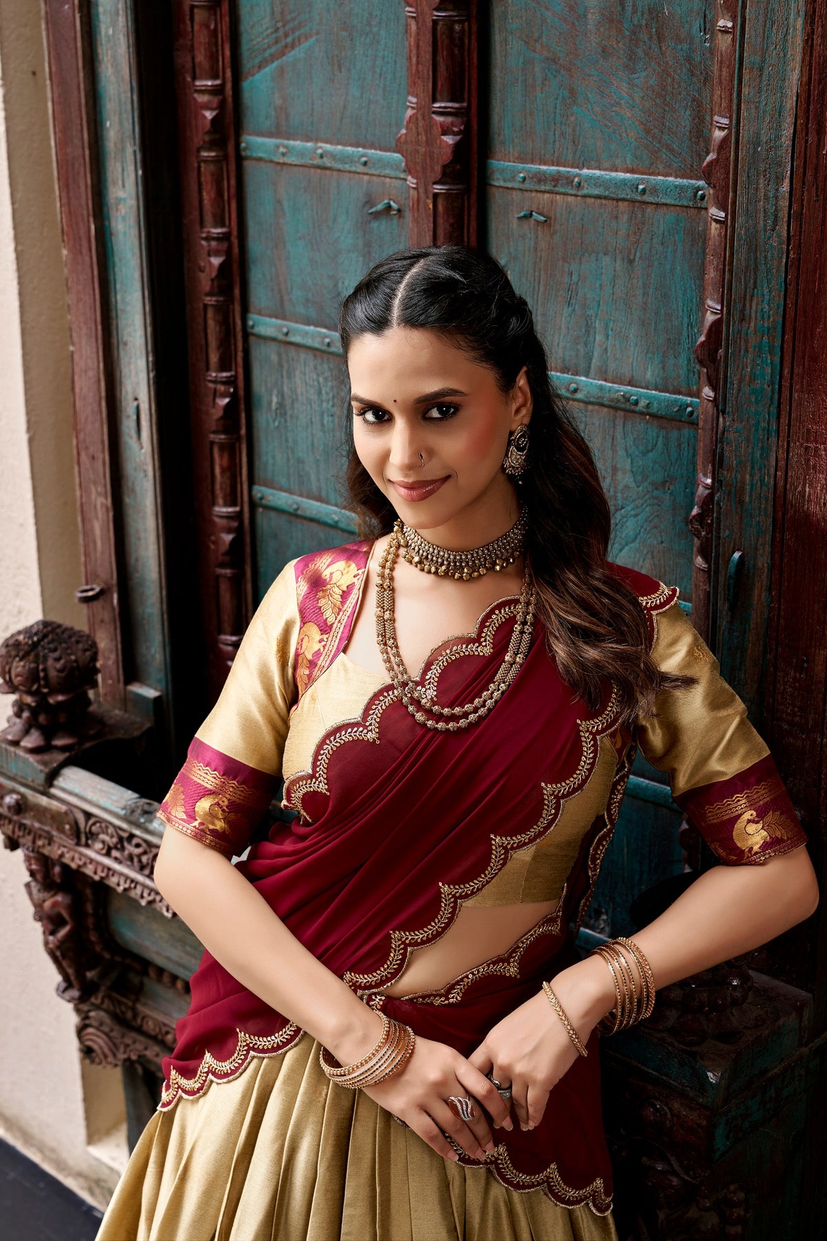 Tarika Cotton Silk Zari Weaving Lehenga Choli