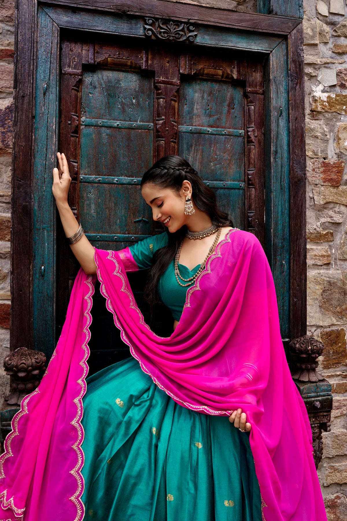 Tarika Cotton Silk Zari Weaving Lehenga Choli