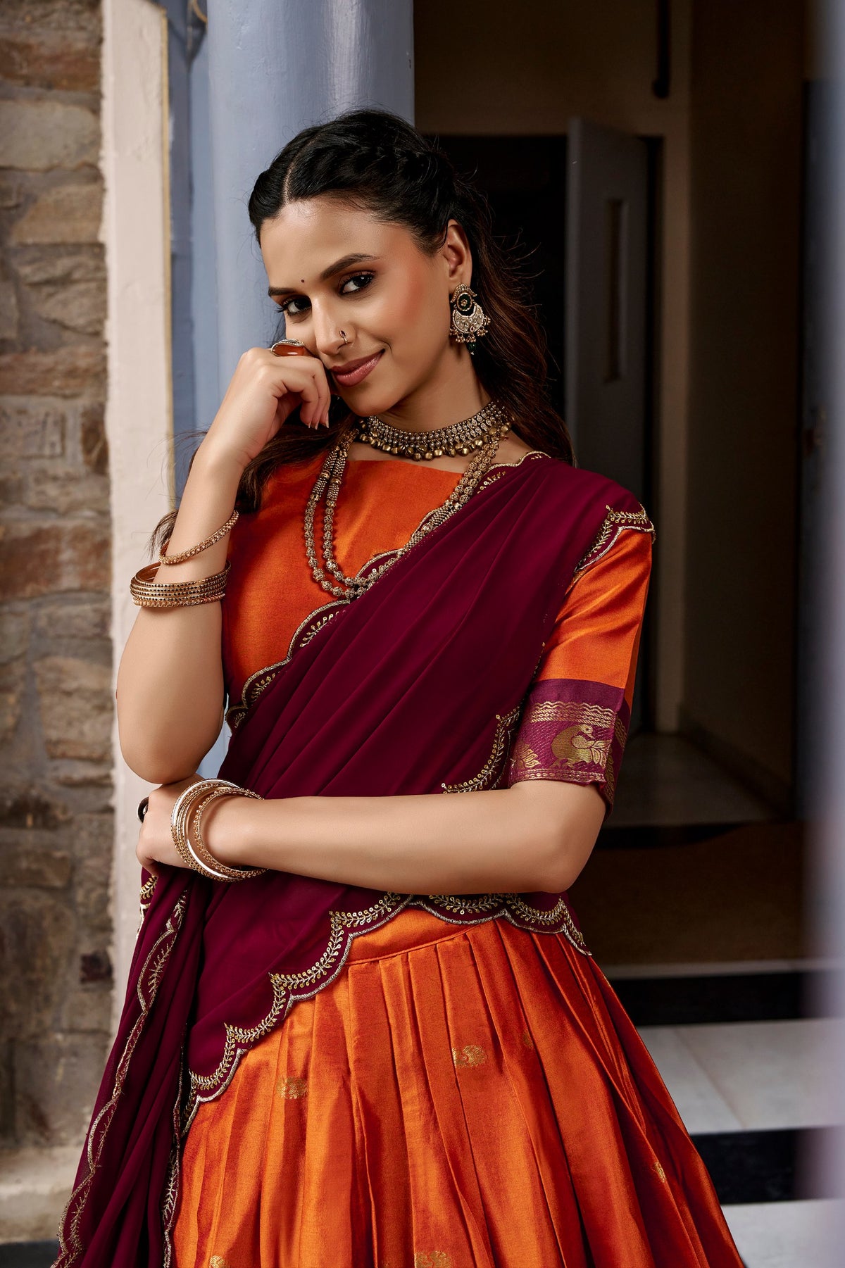 Tarika Cotton Silk Zari Weaving Lehenga Choli