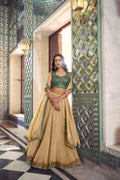 Zariya Muse Fendi Silk Lehenga Choli