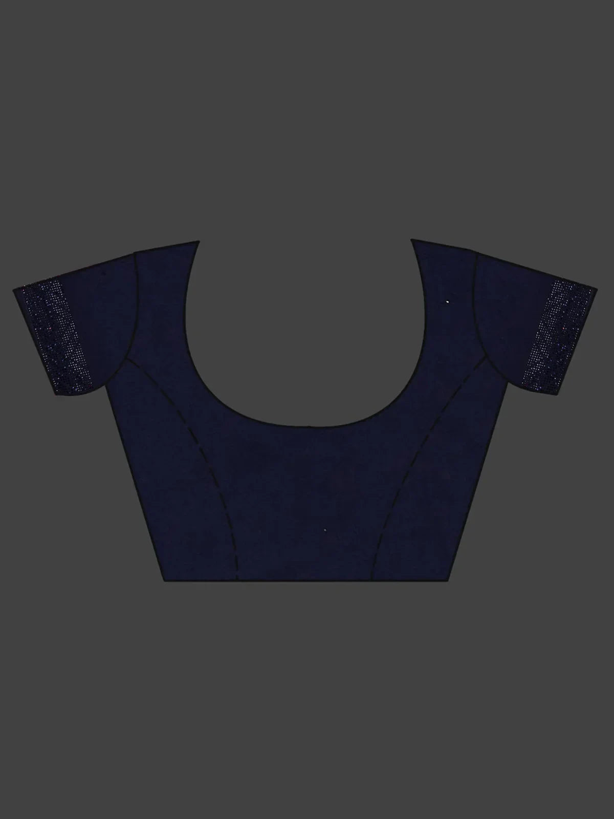 Navy Adorable Sequins Georgette Party Wear Saree With Blouse
