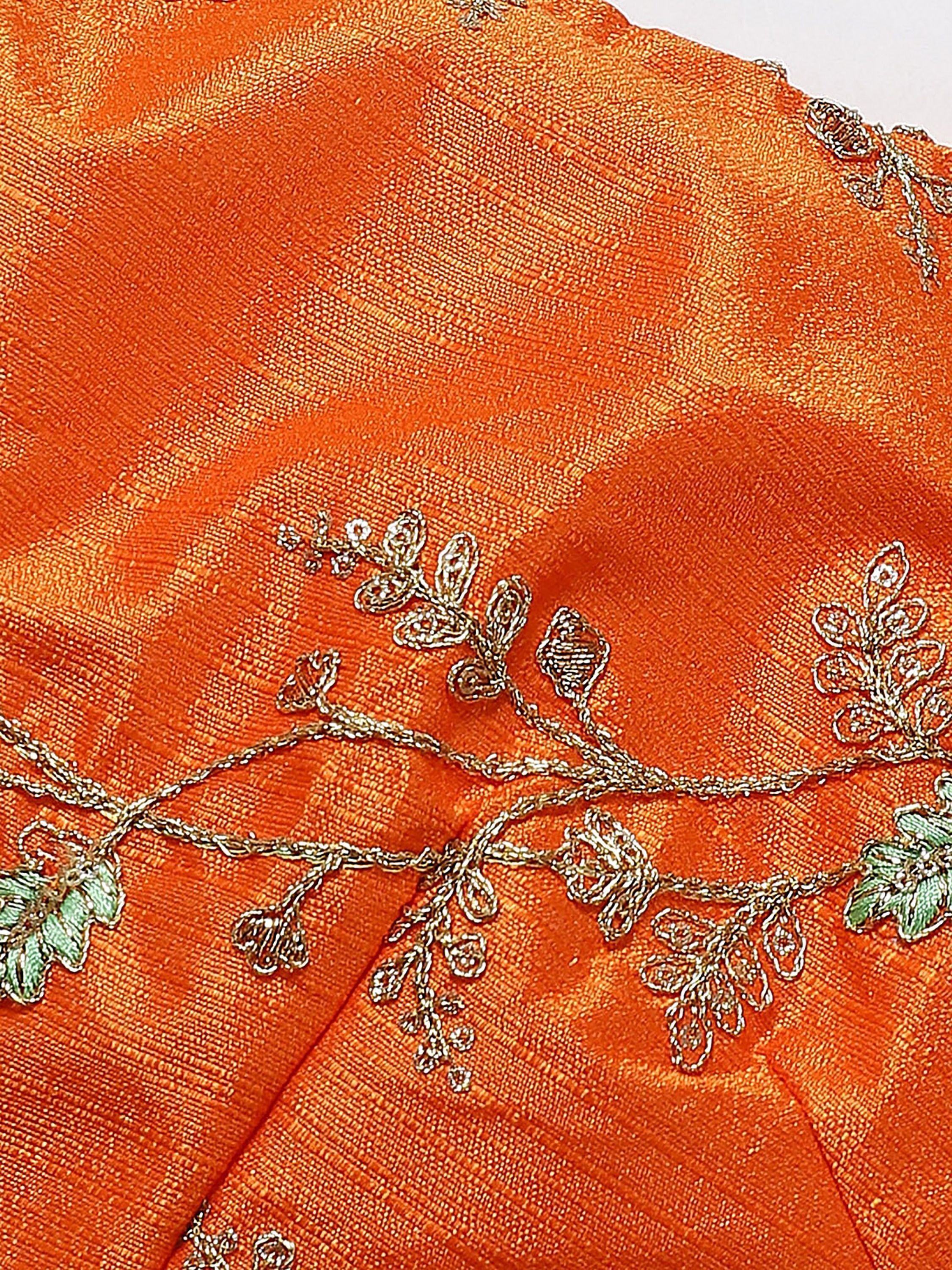 Yellow Floral Digital Printed Organza Bridal Lehenga Choli
