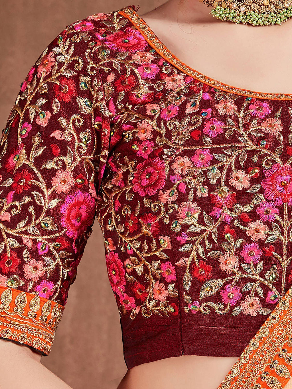 Blue Heavy Embroidered Silk Wedding Lehenga Choli